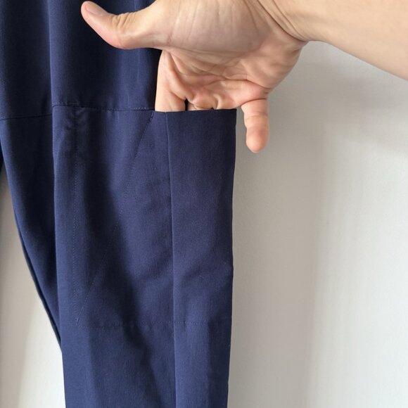 Womens FIGS Technical Collection Navy Blue Polyester Blend Scrub Pants Size S - Picture 10 of 16